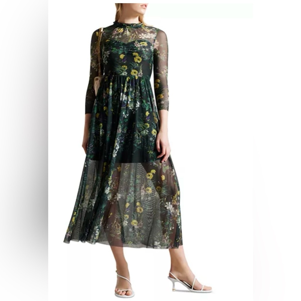 Ted Baker
Ilah Floral Print Mesh Midi Dress NWT size Ted Baker 1
